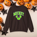 Mickey Halloween Witch Hat Coquette Bow Crewneck Cute Fall Fun Spooky Pumpkin Cozy Season Sweatshirt for Magical Park Not So Scary Party