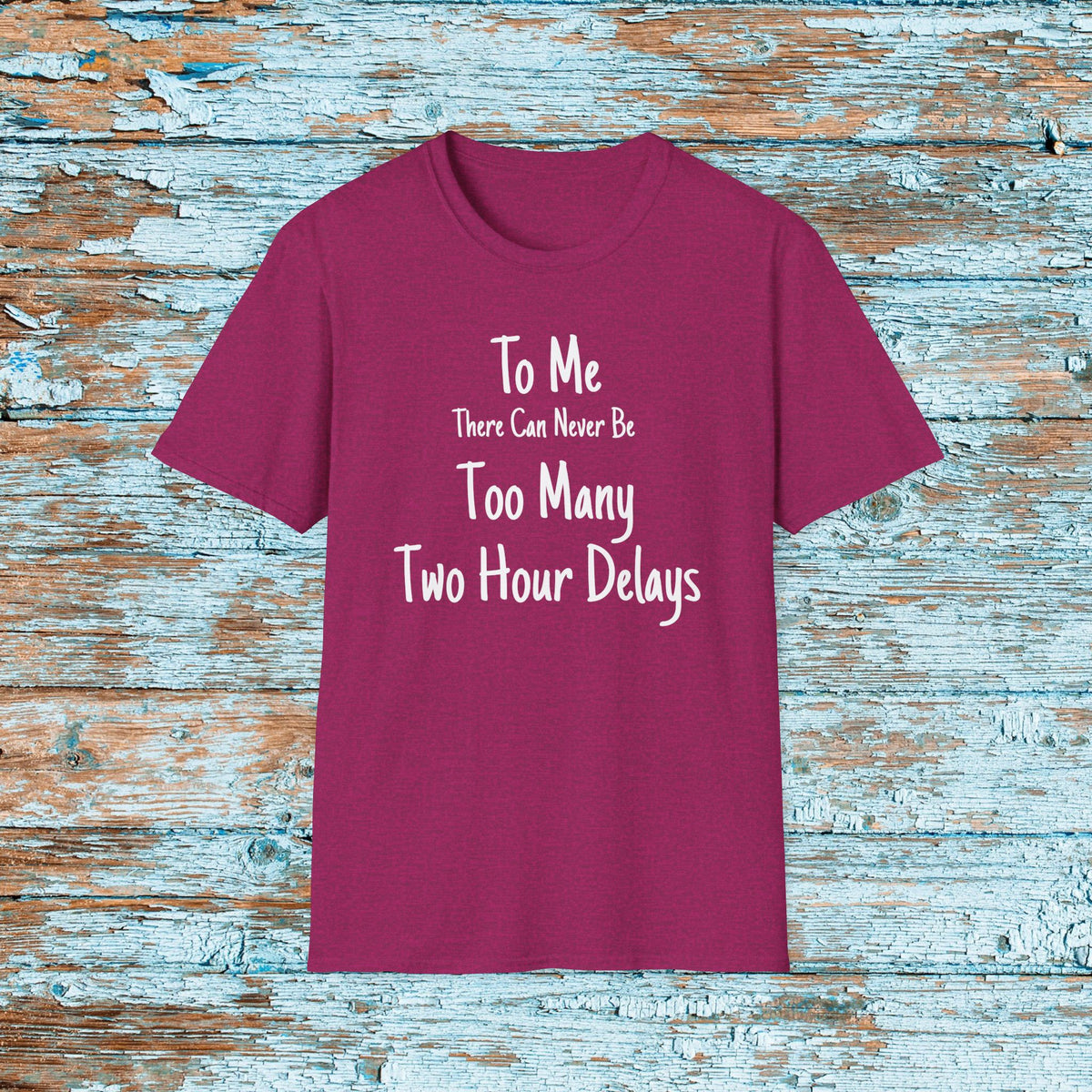 Funny Teacher Two Hour Delay Shirt, To Me There Can Never Be Too Many Two Hour Delays, Humorous Grammar TShirt, Snow Day, Matching Team