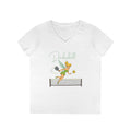 Dinkerbell Funny Pickleball Team Name Custom Ladies' V-Neck T-Shirt for Tourney for Doubles Team Pickleball Outfit Pickleball Gear