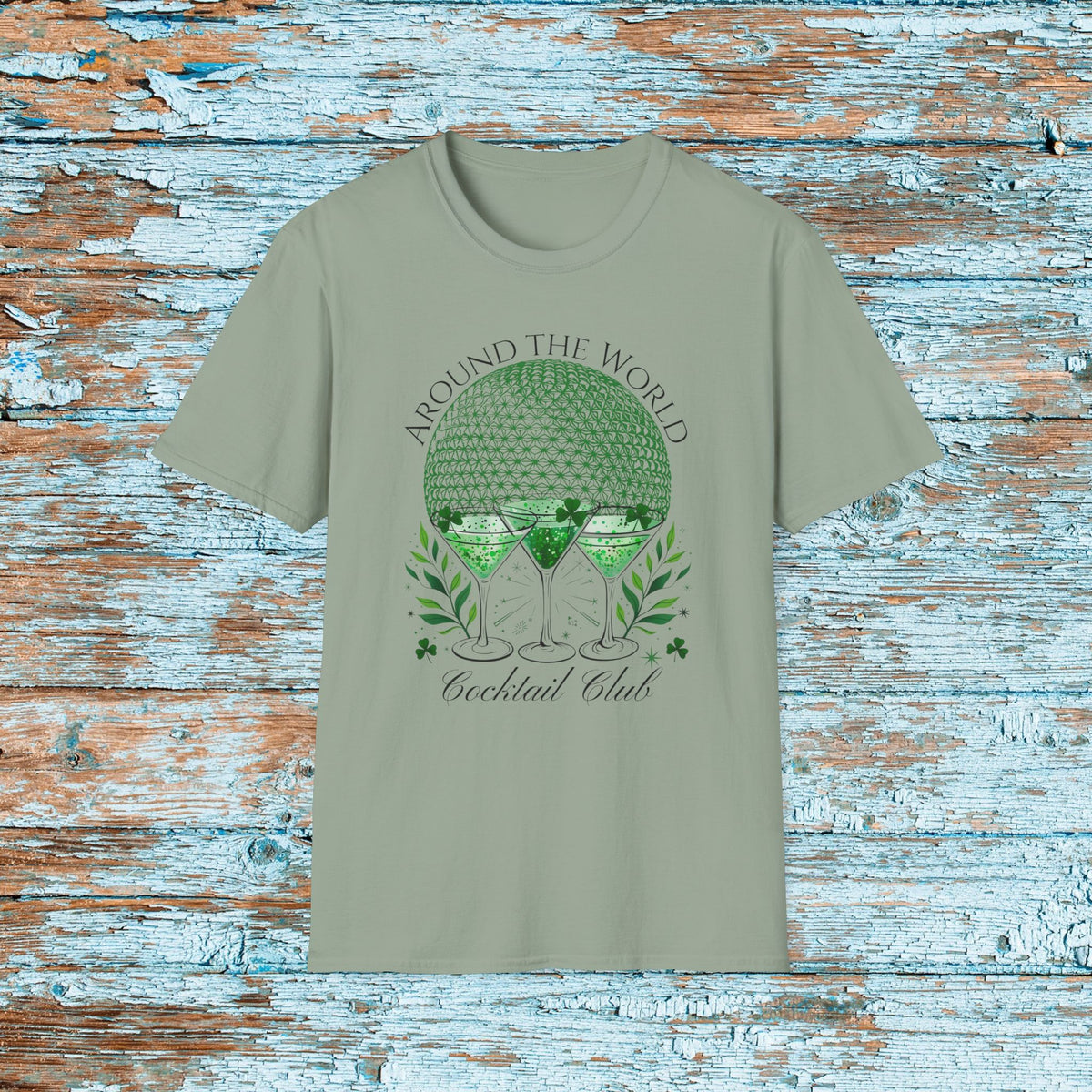 St. Patrick's Day EPCOT Drink Around The World  T-Shirt, Cocktail Club, Shamrock Shirt, Pinch Proof, Fun St. Paddy's Day