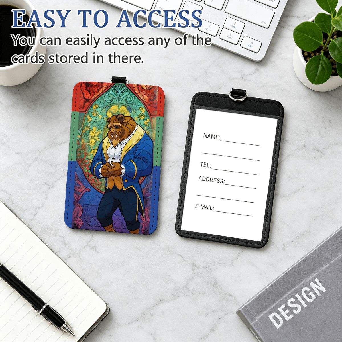 PU Leather ID Badge Holder with Lanyard (Vertical) Untitled design (28)