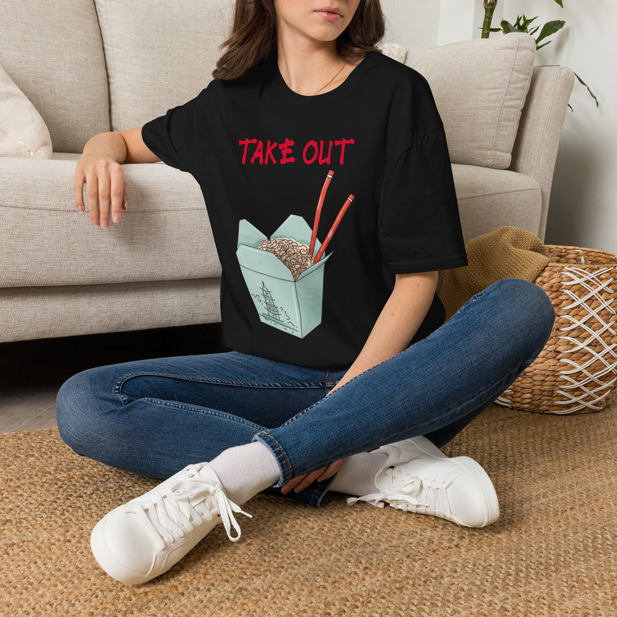 Funny Halloween Costume T-Shirt Chinese Take Out, Food Costume Top, Office Group Costume Shirt, Matching Friends Family Shirt