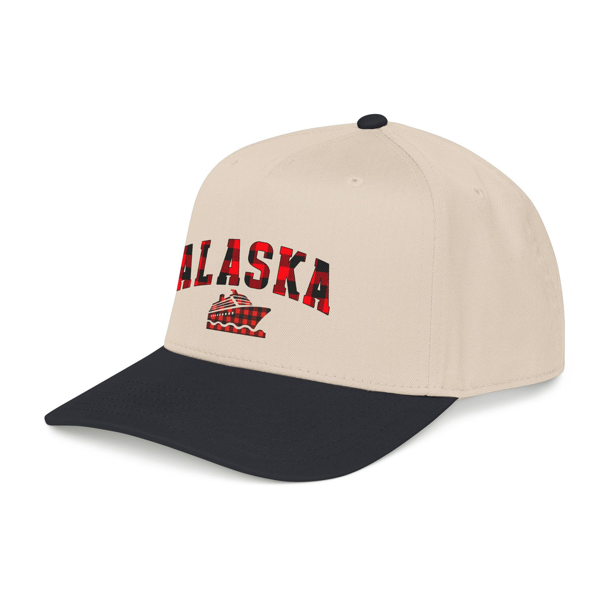 Alaska Buffalo Plaid Cruise Cap | Mid Profile Baseball Cap, Matching Family Cruise Hat