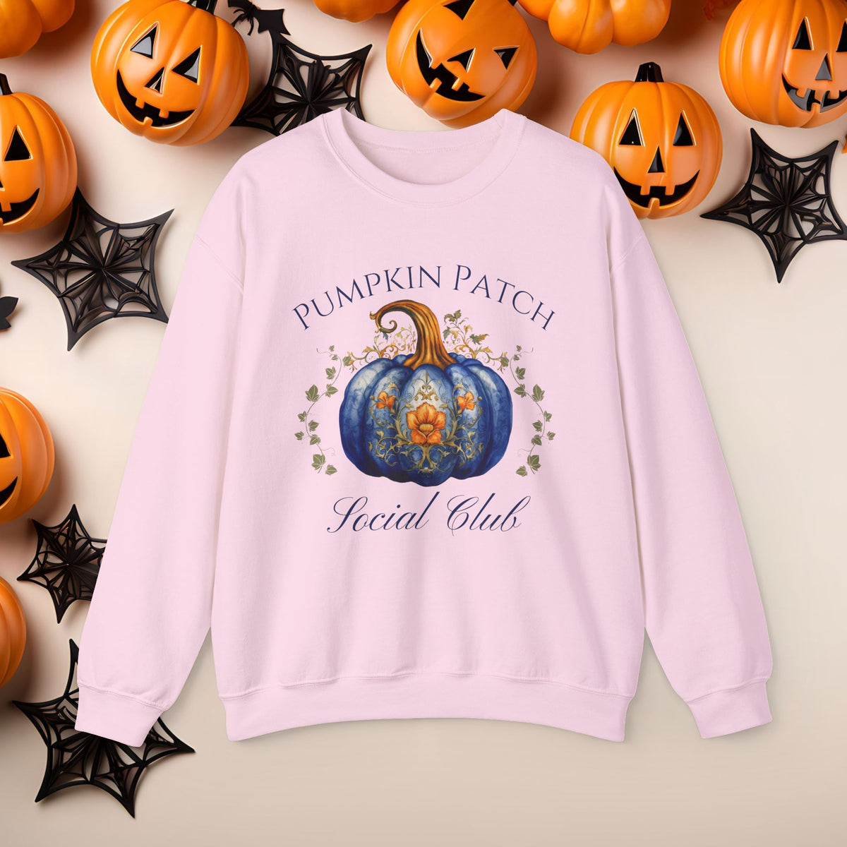 Funny Halloween Witch Hat Coquette Bow Ride the Broom Crewneck Cute Fall Fun Spooky Pumpkin Cozy Season Sweatshirt