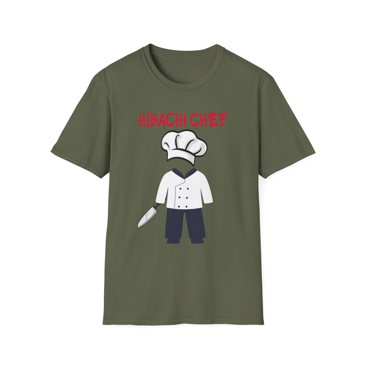 Funny Halloween Costume T-Shirt Hibachi Chef, Food Costume Top, Office Group Costume Shirt, Matching Friends Family Shirt