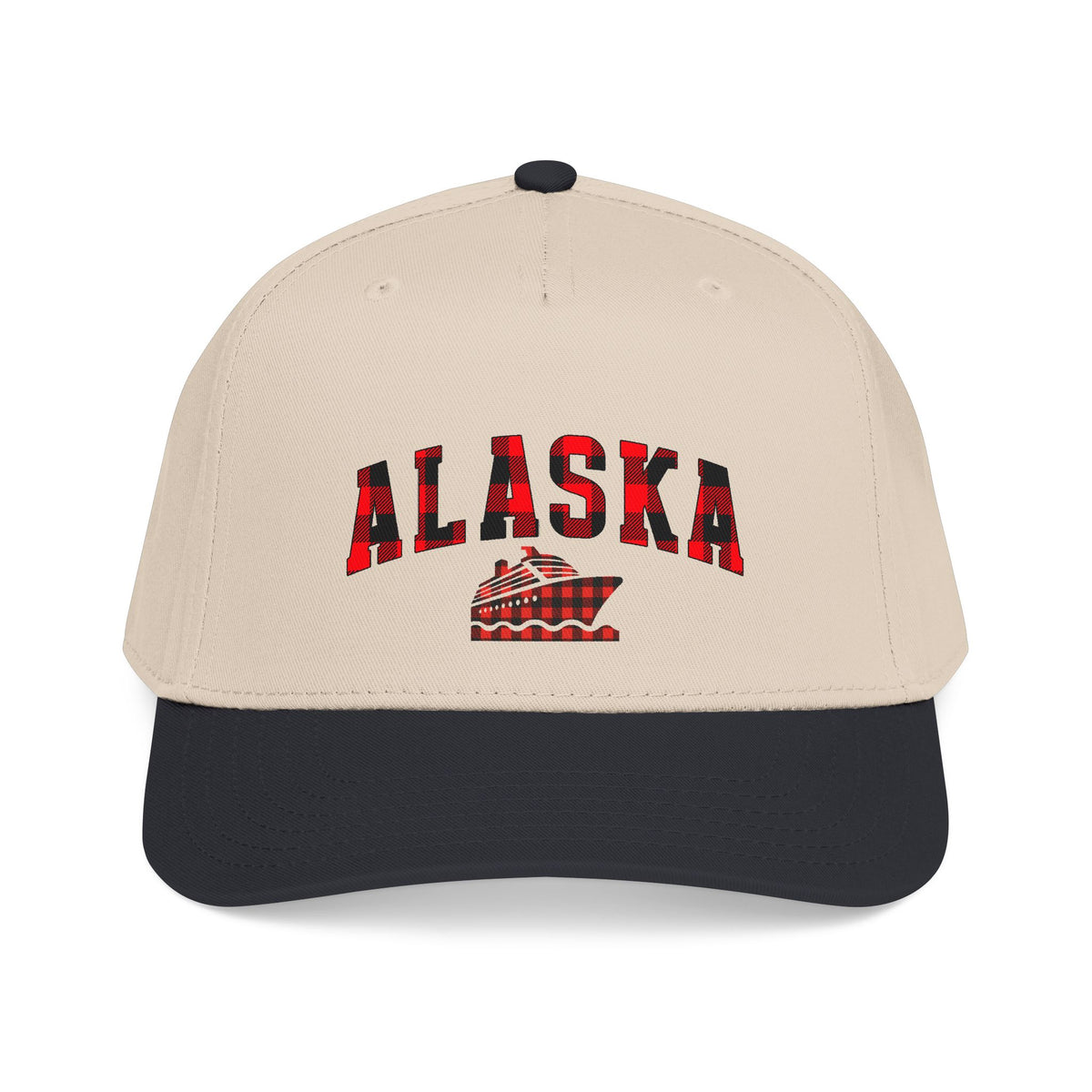Alaska Buffalo Plaid Cruise Cap | Mid Profile Baseball Cap, Matching Family Cruise Hat