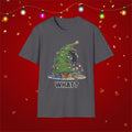 Funny Cat Christmas Shirt What? Christmas Tree Knocked Over Tee Cute Holiday Cat Lover T-Shirt Humorous Xmas Gift for Pet Owners, Soft Style