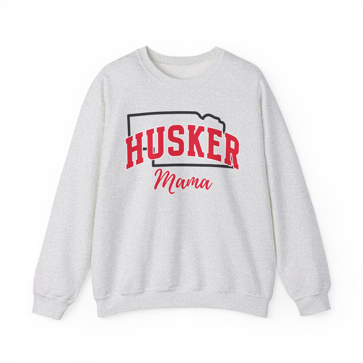 Custom Husker Mama, Nebraska Pride, University School Sweater, Fun Mom Shirt, Freshman Mom Gift, Unisex Crewneck Sweatshirt