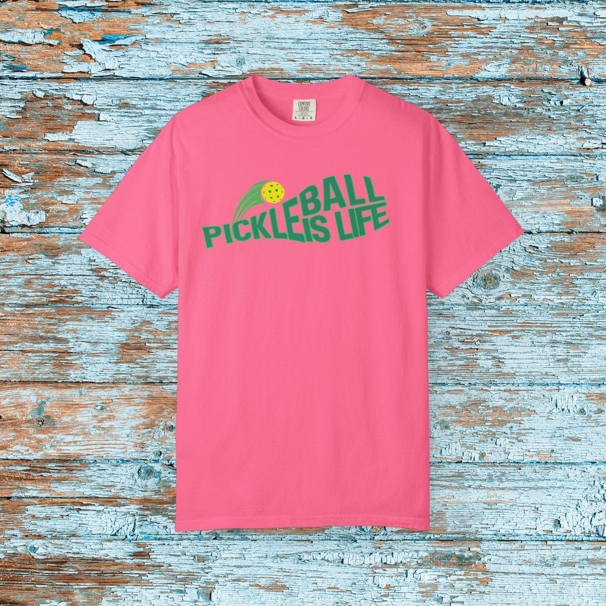 Comfort Colors Pickleball is Life Pickleball Paddle T-shirt Matching Team Shirt Gift for Mom Dad Pickleball Lover Player Gift