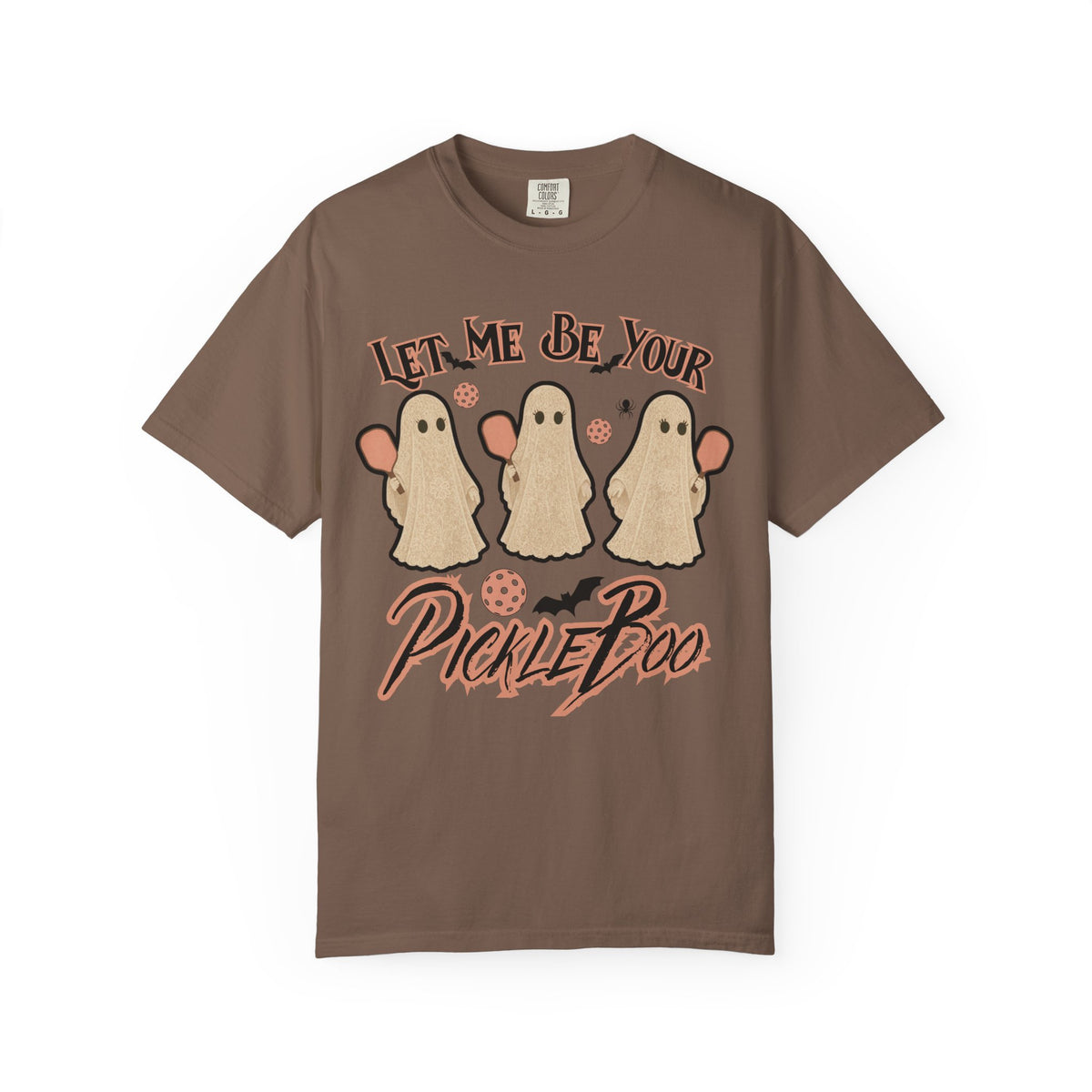 Pickleball Comfort Colors Halloween Ghost Shirt Cute Ghosts Playing Pickleball Boo Trick or Treat Fall Shirt for Pickleball Player