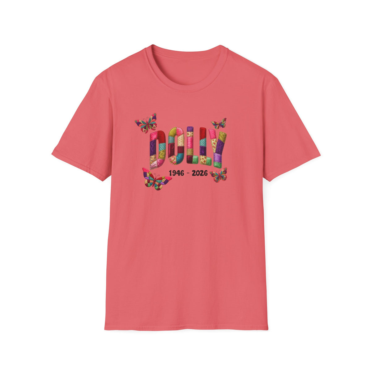 Dolly Tribute Shirt, Coat of Many Colors, Faux Quilt, Patchwork Aesthetic T-Shirt
