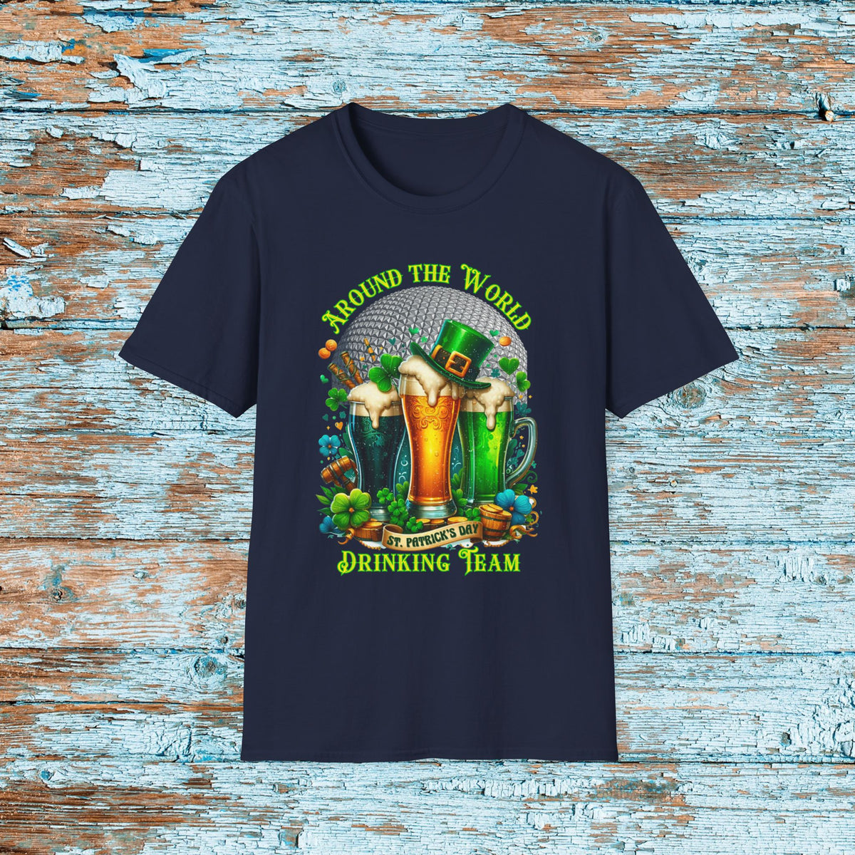 St. Patrick's Day EPCOT Drink Around The World  T-Shirt, Irish Drinking Club, Shamrock Shirt, Pinch Proof, Fun St. Paddy's Day