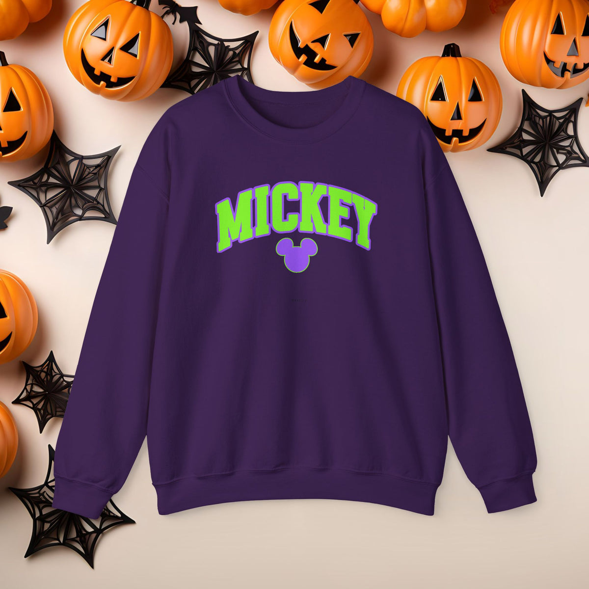 Mickey Halloween Witch Hat Coquette Bow Crewneck Cute Fall Fun Spooky Pumpkin Cozy Season Sweatshirt for Magical Park Not So Scary Party