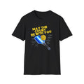 May the Court Be With You Pickleball Paddle Blue Light Saber Millennium T-Shirt