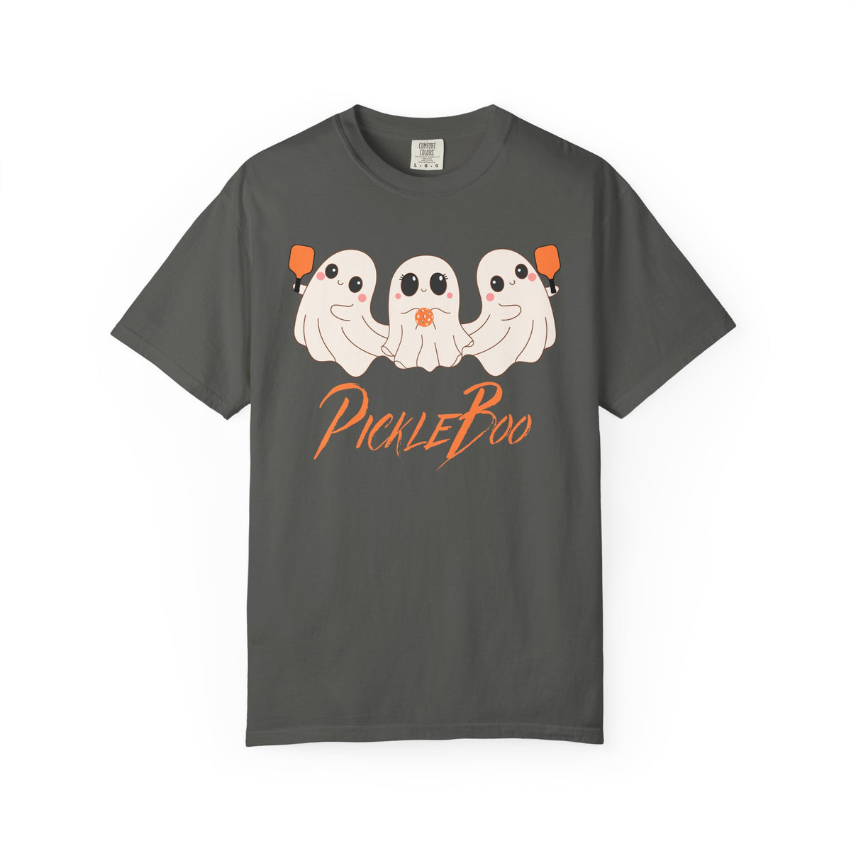 Pickleball Comfort Colors Halloween Ghost Shirt Cute Ghosts Playing Pickleball Boo Trick or Treat Fall Shirt for Pickleball Player