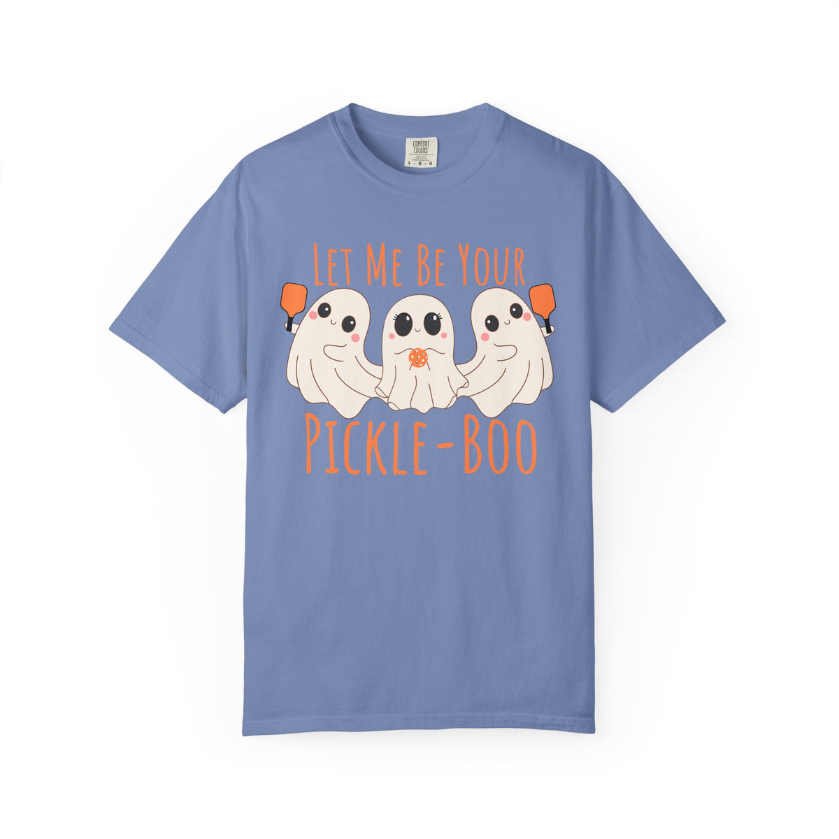 Pickleball Comfort Colors Halloween Ghost Shirt Cute Ghosts Playing Pickleball Boo Trick or Treat Fall Shirt for Pickleball Player