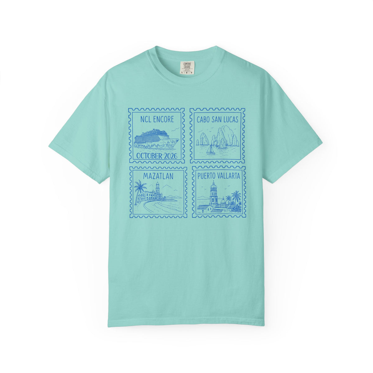 Custom Stamp Cruise Matching Family Comfort Colors Shirt