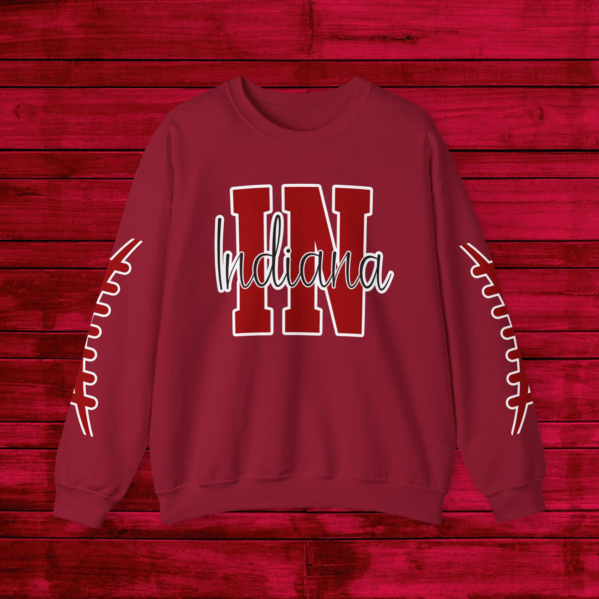 Indiana Football, Celebrate Hoosier Pride, School Spirit, College Football Fun Unisex Heavy Blend™ Crewneck Sweatshirt