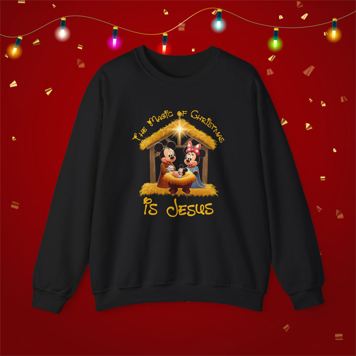 Jesus Mickey Magic Family Matching Shirts Greatest Gift of all Nativity Shirt Christian Christmas Shirt Religious Shirt Bible Verse Shirt