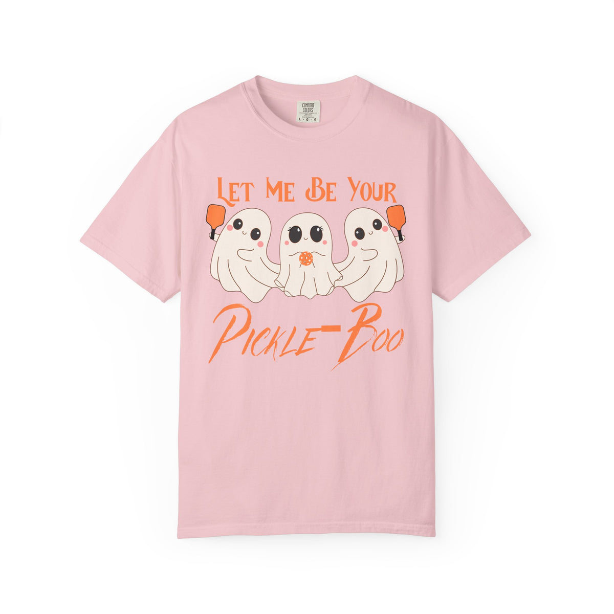 Pickleball Comfort Colors Halloween Ghost Shirt Cute Ghosts Playing Pickleball Boo Trick or Treat Fall Shirt for Pickleball Player