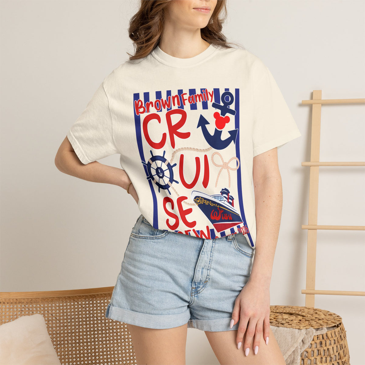 Custom Mickey DCL Cruise Family Vacation 2025 Comfort Colors Shirt, Matching Cruise Group, Magical Personalized Pirate Ship Family Matching