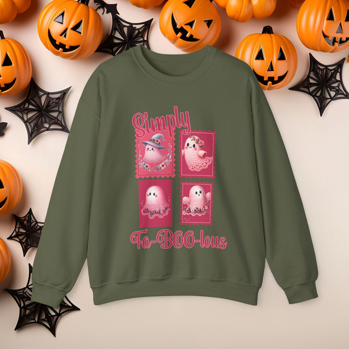 Christian Halloween Jesus is my Boo Cute Fall Fun Spooky Pumpkin Cozy Season Crewneck Sweatshirt Church Small Group Bible Study Shirt