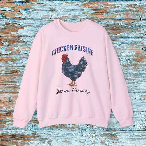 Christian Patchwork Chicken Sweatshirt, Cute Christian Shirt For Women,Jesus Shirt Christian Gift, Faith Based Shirt,Love and Grace Shirt