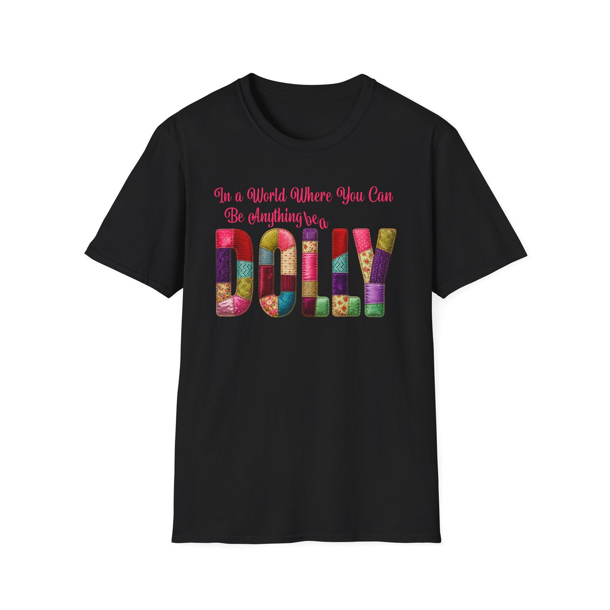 Dolly Tribute Shirt, Coat of Many Colors, Faux Quilt, Patchwork Aesthetic, Remember Dolly T-Shirt