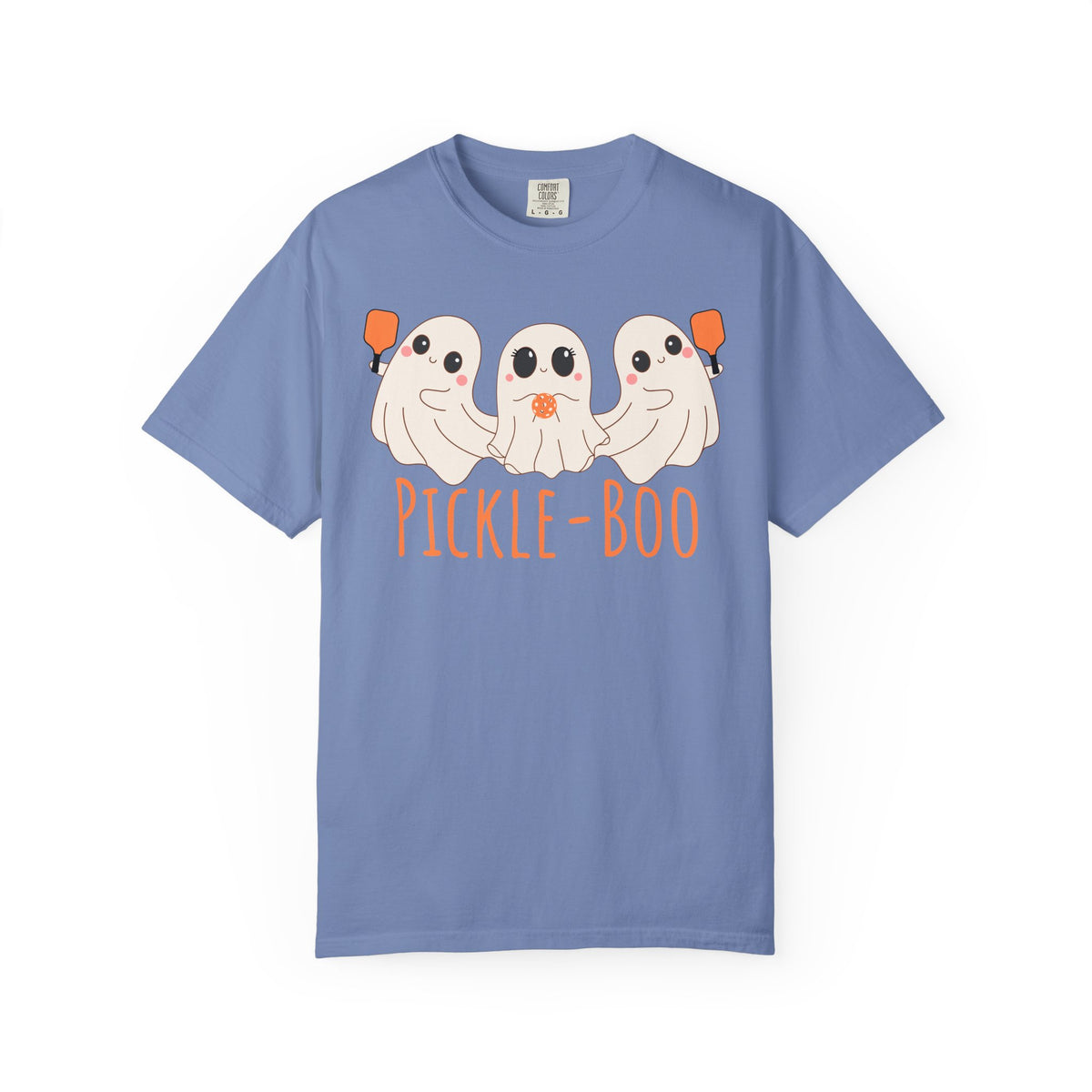 Pickleball Comfort Colors Halloween Ghost Shirt Cute Ghosts Playing Pickleball Boo Trick or Treat Fall Shirt for Pickleball Player