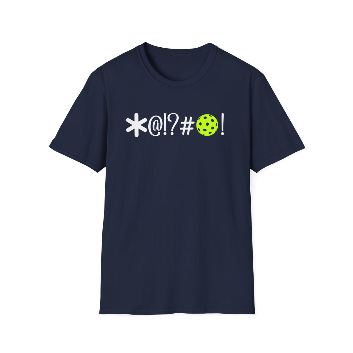 Funny Pickleball Censor Symbol T-Shirt | @!?# Graphic Tee | Humor Court Shirt for Players, Partners, League Friends