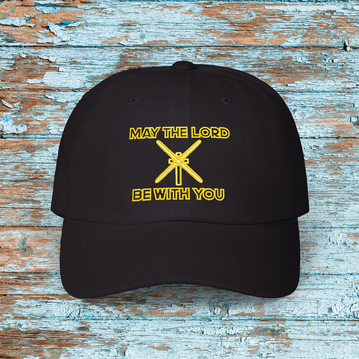 Christian Embroidered Hat May the Lord Be With You Classic Dad Cap Perfect Gift for Godly Man Star Wars Fan Heading to Theme Park to Witness