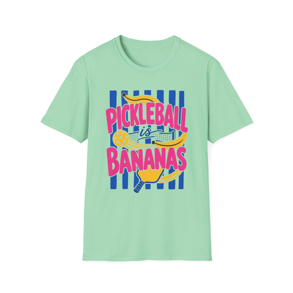 Pickleball is Bananas T-Shirt | Retro Fruits Stripes Design | Pickleball Player Shirt | Pickleball Gift for Mom Her