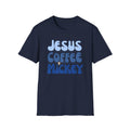 Jesus Coffee Mickey Fun Softstyle T-Shirt Perfect gift for Jesus Coffee and Mickey Lover. Church Theme Park Coffee