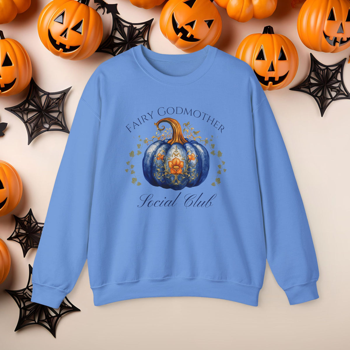 Funny Halloween Witch Hat Coquette Bow Ride the Broom Crewneck Cute Fall Fun Spooky Pumpkin Cozy Season Sweatshirt