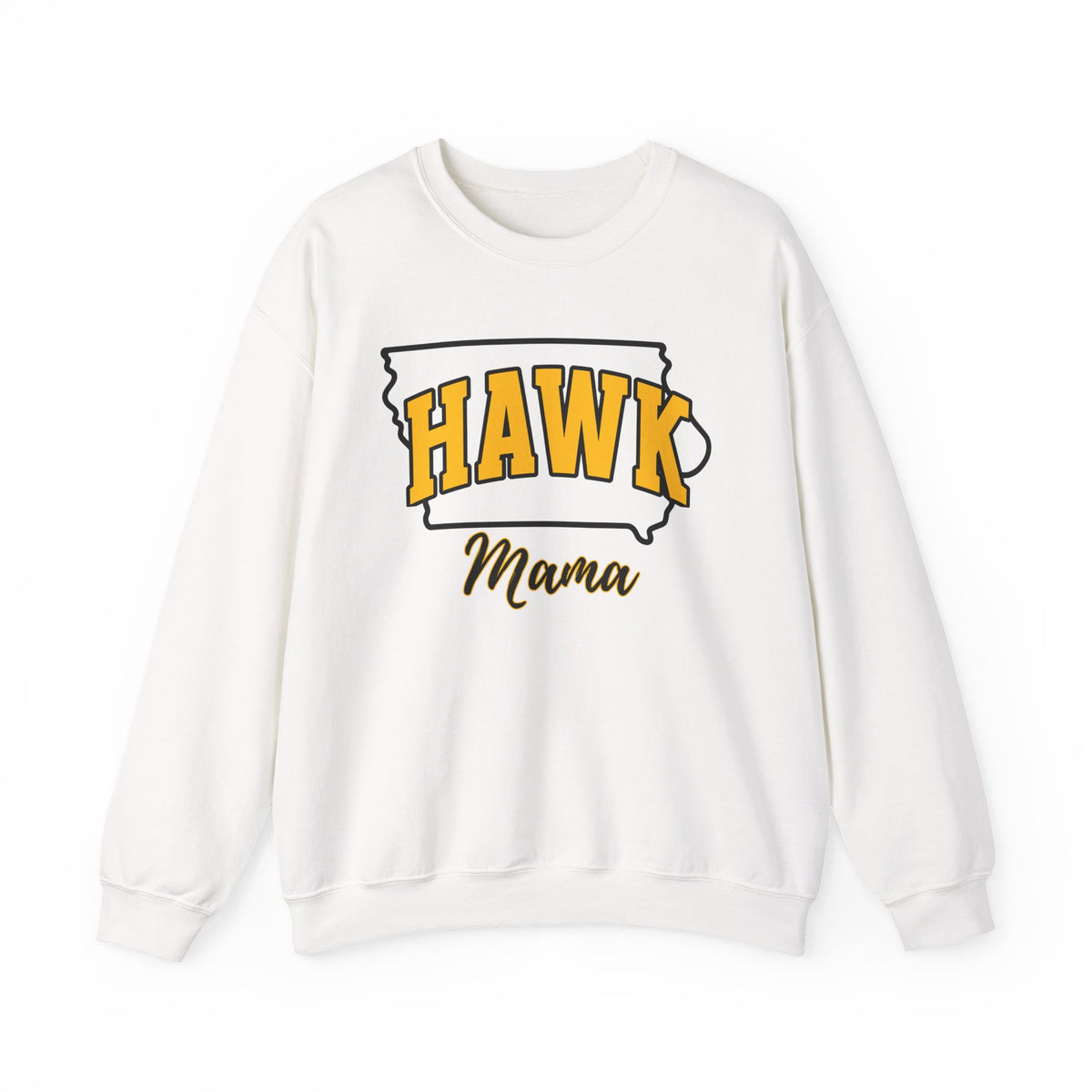 Custom Hawk Mama, Iowa Pride, University School Sweater, Fun Mom Shirt, Freshman Mom Gift, Unisex Crewneck Sweatshirt