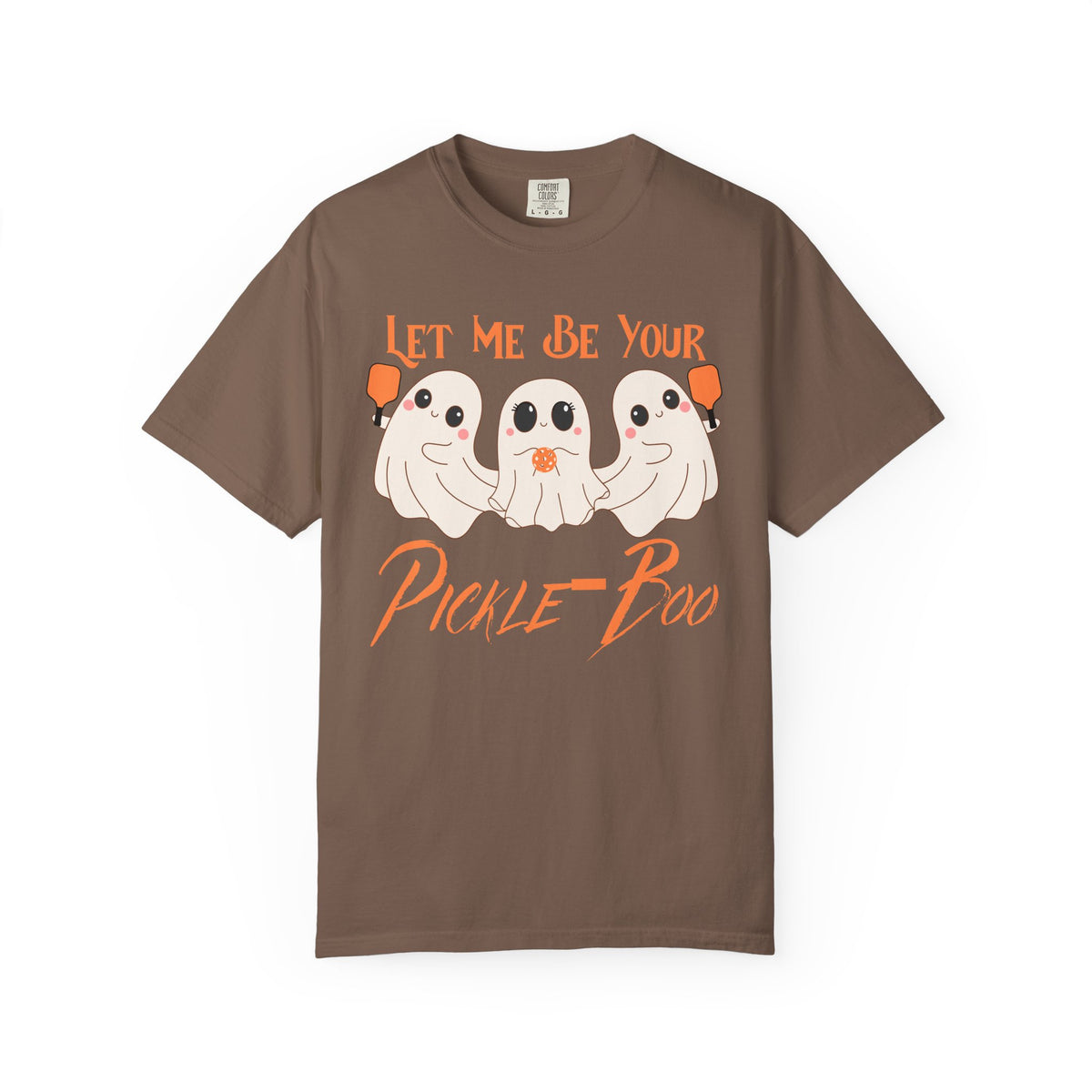 Pickleball Comfort Colors Halloween Ghost Shirt Cute Ghosts Playing Pickleball Boo Trick or Treat Fall Shirt for Pickleball Player