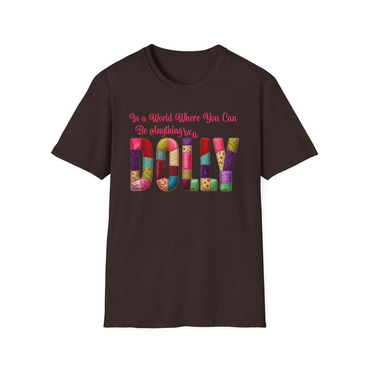 Dolly Tribute Shirt, Coat of Many Colors, Faux Quilt, Patchwork Aesthetic, Remember Dolly T-Shirt