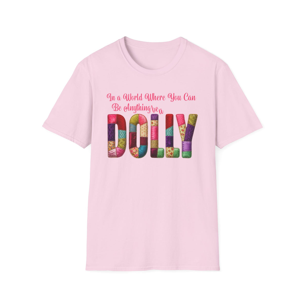 Dolly Tribute Shirt, Coat of Many Colors, Faux Quilt, Patchwork Aesthetic, Remember Dolly T-Shirt