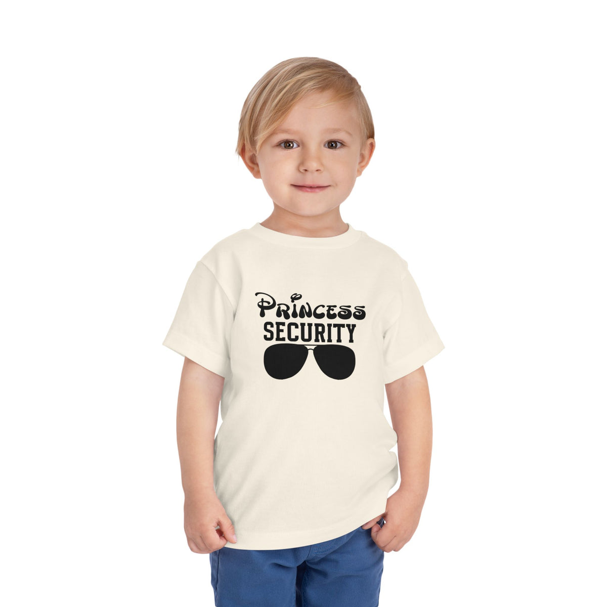 Princess Security Toddler Tee | Funny Family Matching Theme Park Disney Shirt | Sunglasses Badge Design