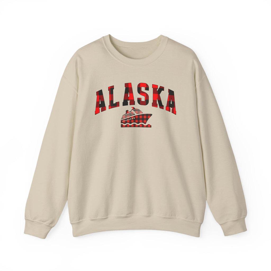 Alaska Cruise Crewneck Sweatshirt, Matching Family Shirt, Vacation Top, Buffalo Plaid
