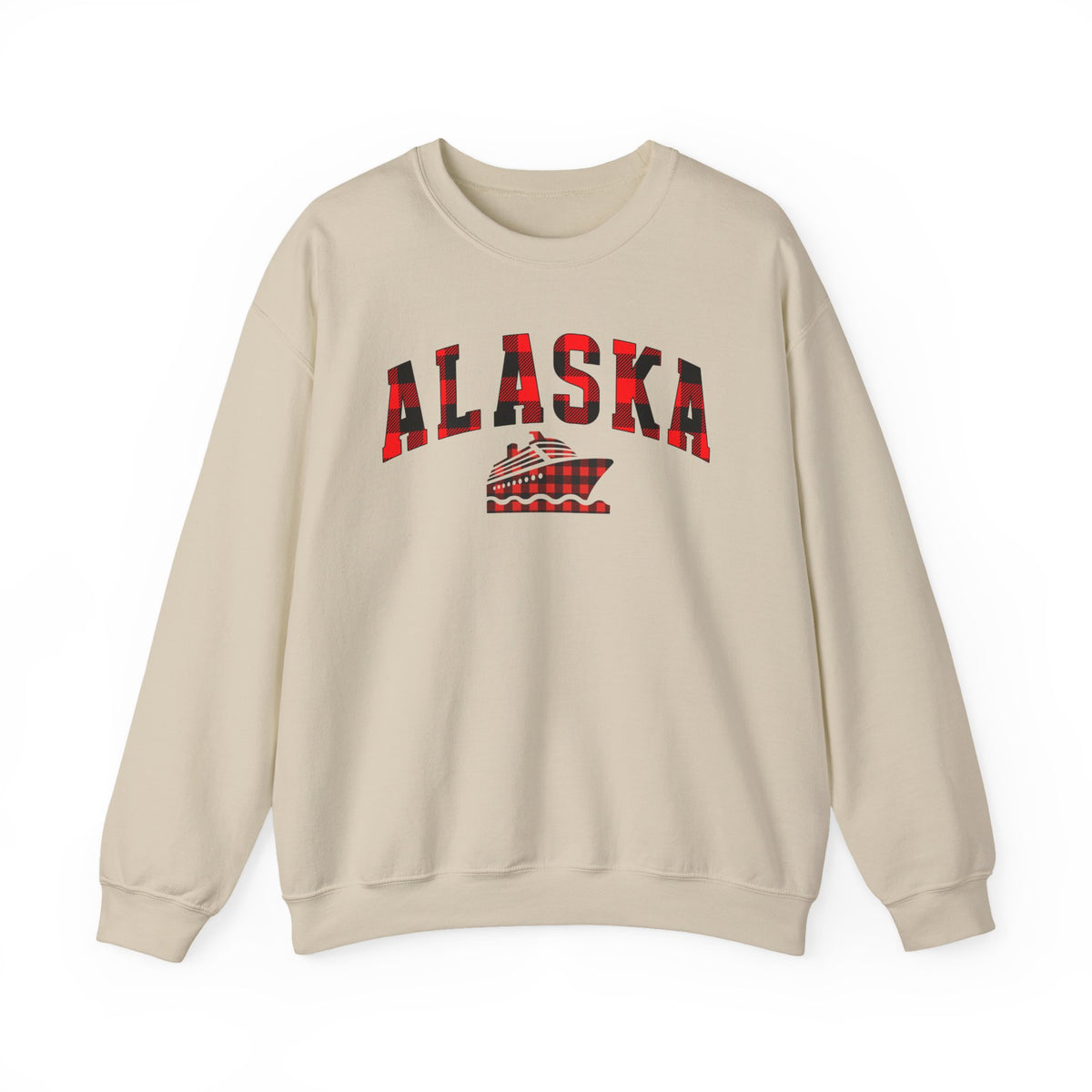 Alaska Cruise Crewneck Sweatshirt, Matching Family Shirt, Vacation Top, Buffalo Plaid