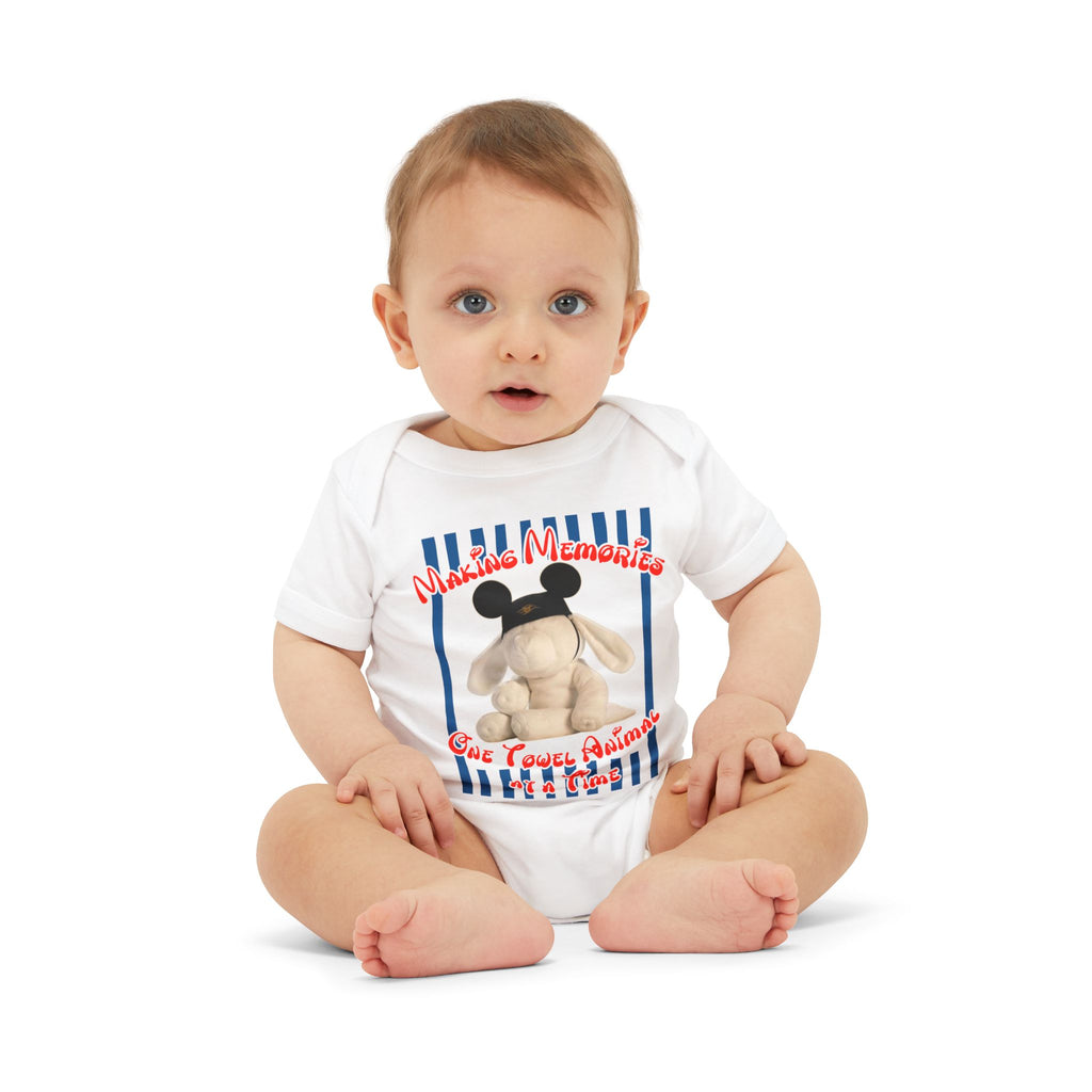 Towel Animal Cruise Infant Jersey One Piece BodySuit, Matching Family Shirt, Disney Cruise Vacation Shirt, DCL Evie Shirt