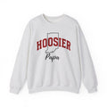 Custom Hoosier Papa, Indiana Pride, University School Sweater, Fun Dad Shirt, Freshman Dad Gift, Unisex Heavy Blend™ Crewneck Sweatshirt