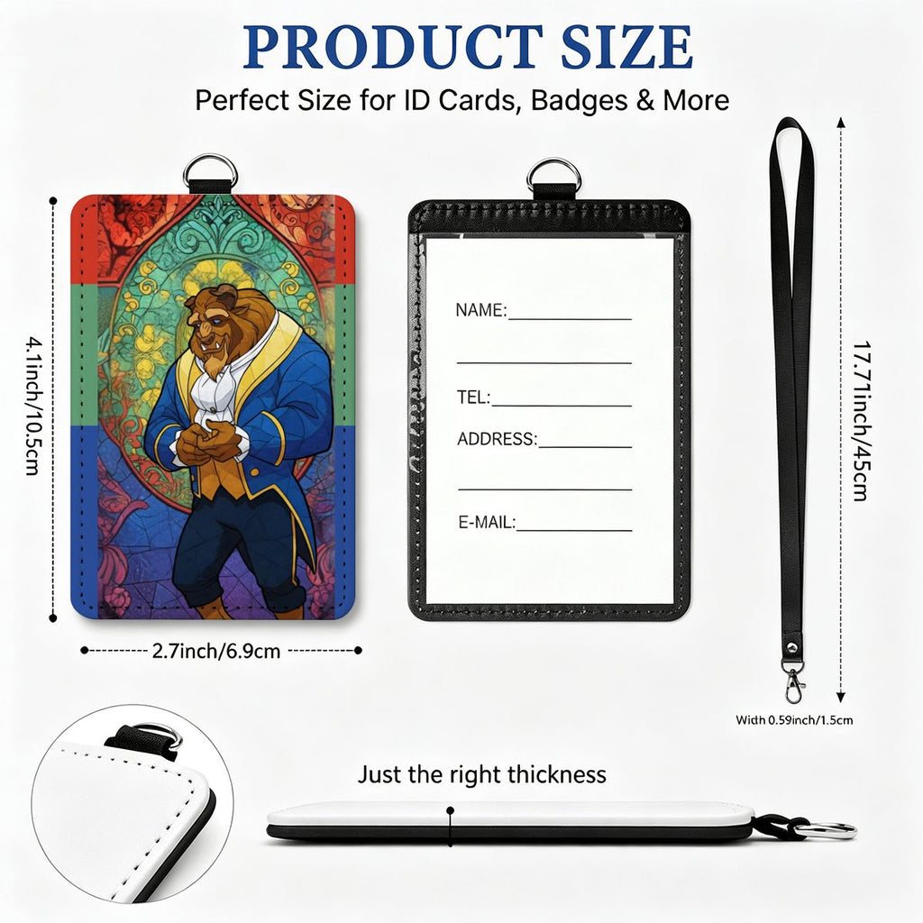 PU Leather ID Badge Holder with Lanyard (Vertical) Untitled design (28)