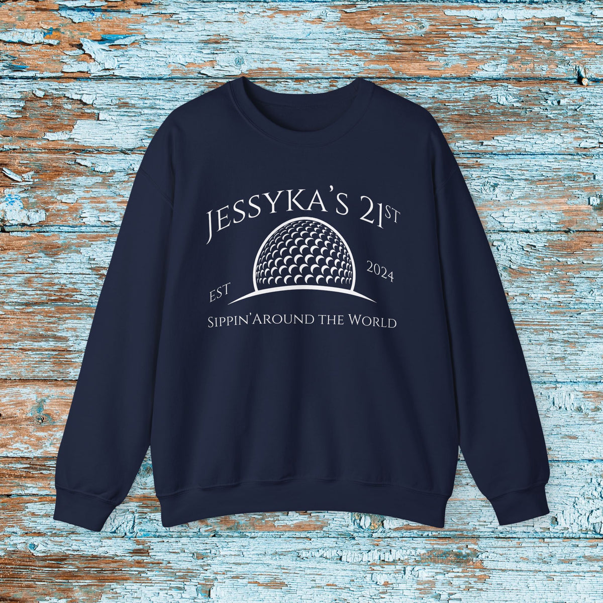 Custom Funny Disney Epcot World Tour 21st Birthday Sweatshirt Drink Around The World Food and Wine Drinking Squad Shirt World Traveler