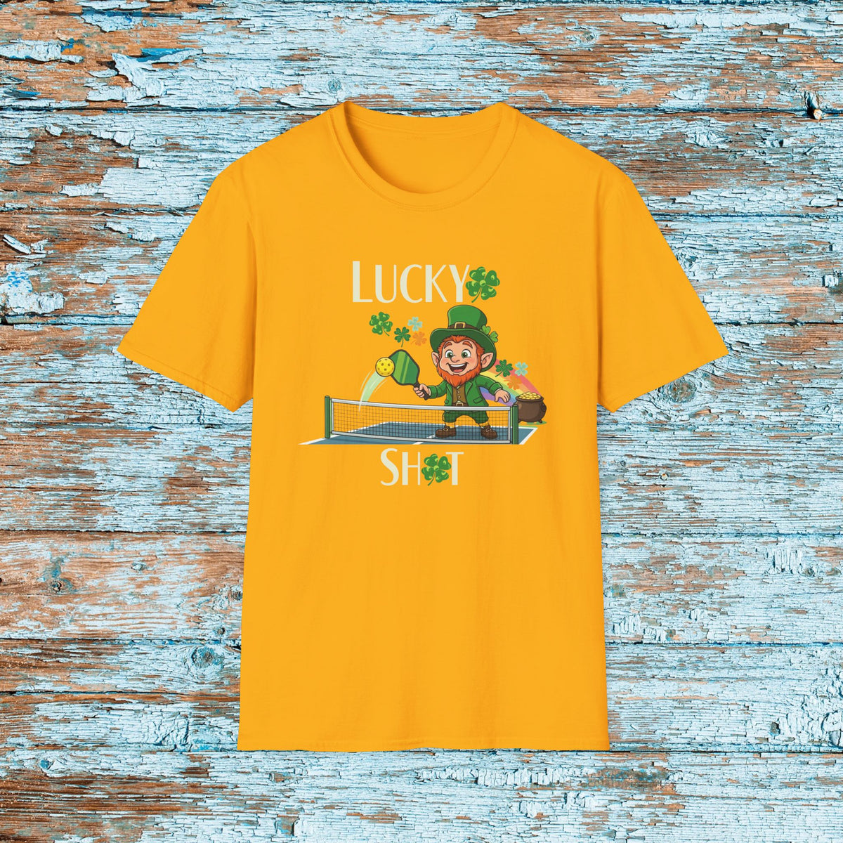 Lucky Shot Pickleball Shirt, Funny Pickleball T Shirt, St Patricks Day Pickleball Tee, Leprechaun Pickleball Gift, Player Shirt