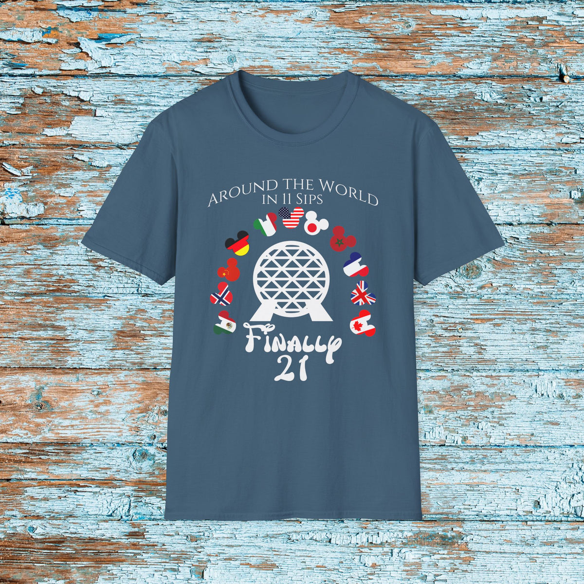Custom Disney Epcot World Tour Birthday Comfort Colors Shirt, Drink Around The World, World Traveler Food and Wine, Drinking Squad