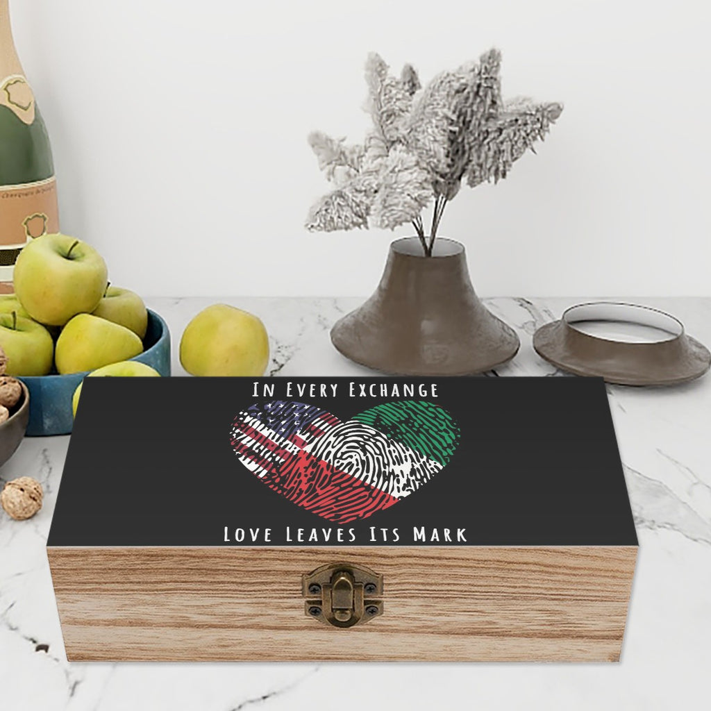 Wooden Storage Box Daddy’s Leaving Fingerprints of Friendship In Every Exchange