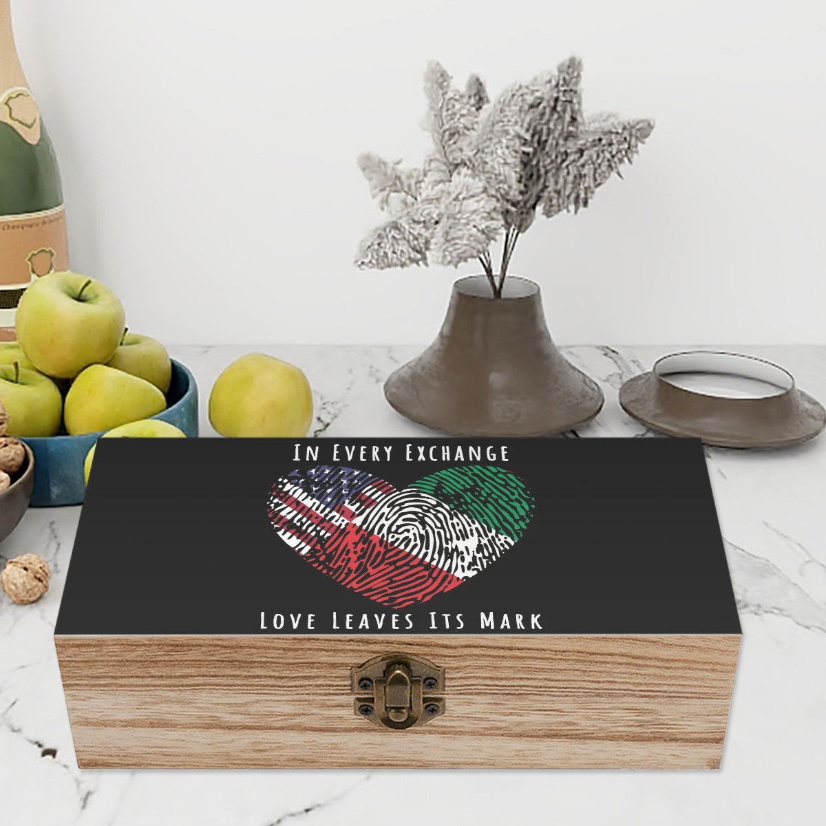 Wooden Storage Box Daddy’s Leaving Fingerprints of Friendship In Every Exchange