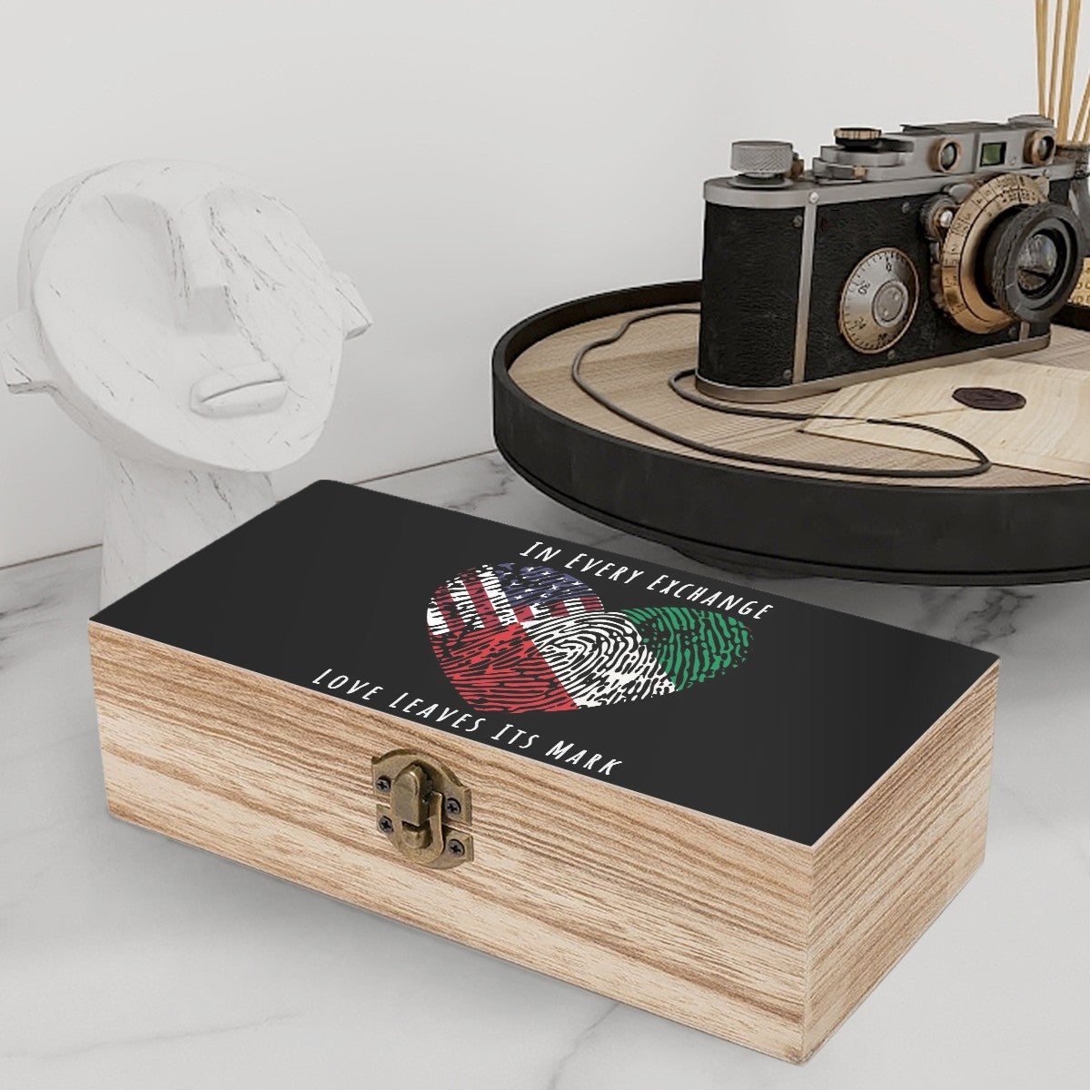 Wooden Storage Box Daddy’s Leaving Fingerprints of Friendship In Every Exchange